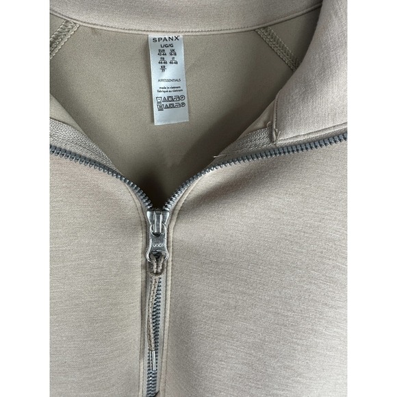 NWT SPANX AirEssentials Half Zip Sweatshirt Women's Large Coastal Pullover Lunar - Picture 7 of 10